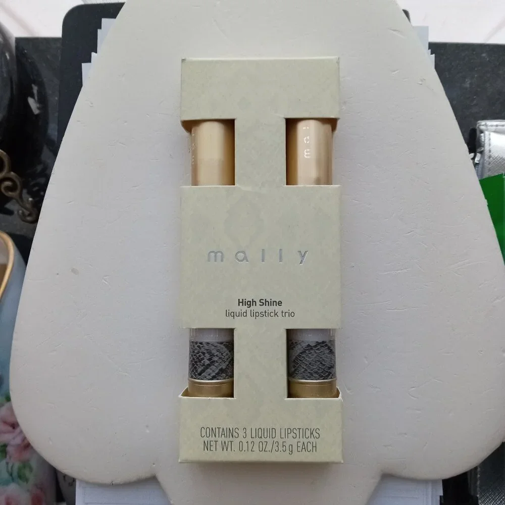 Mally High Shine Liquid Lipstick Trio pinks NIB